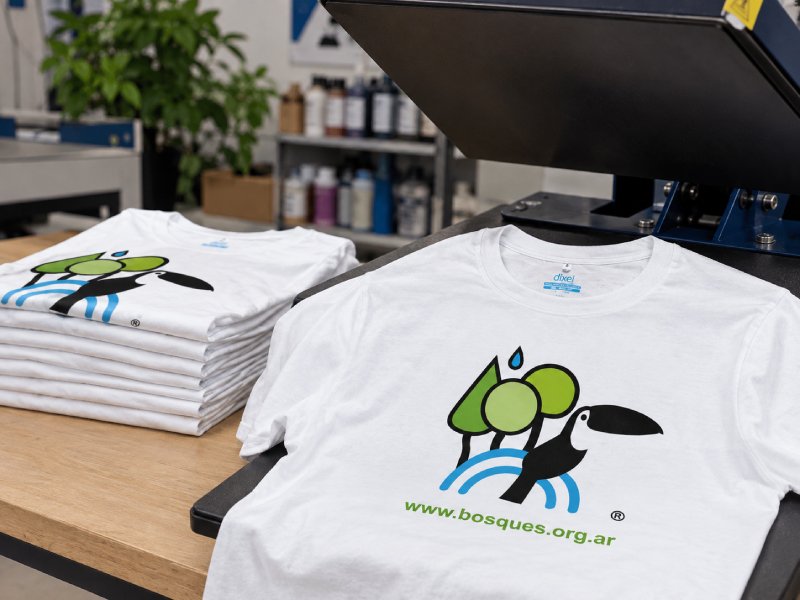 Remeras estampadas en DTF textil